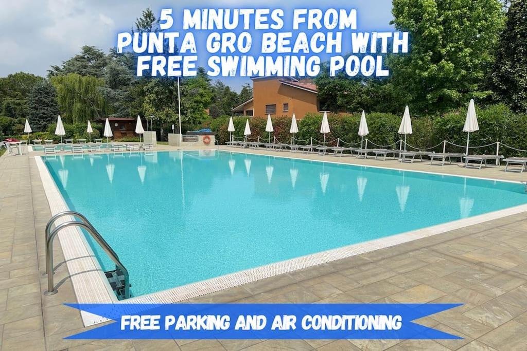 5' From Punta Gro Beach With Free Swimming Pool Sirmione Zewnętrze zdjęcie
